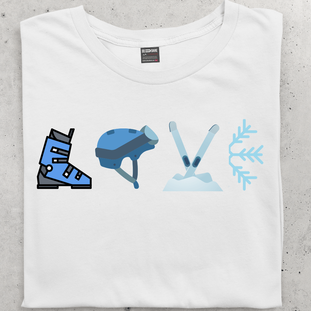 LOVE to SKI Tee - dame - DoUdare