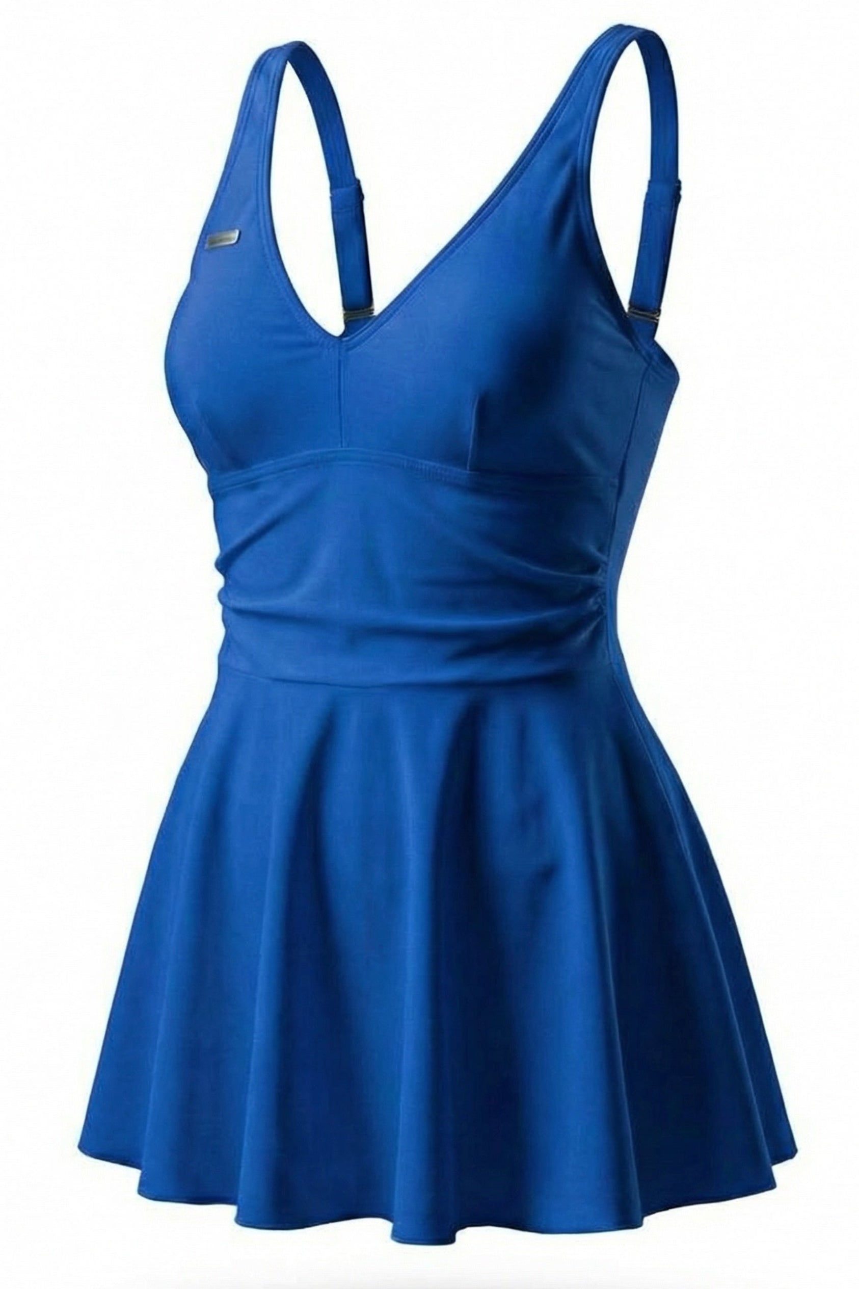 Kongeblå marilyn badekjole fra fjordvibes - DoUdare flytende ghost-modell av kjolen