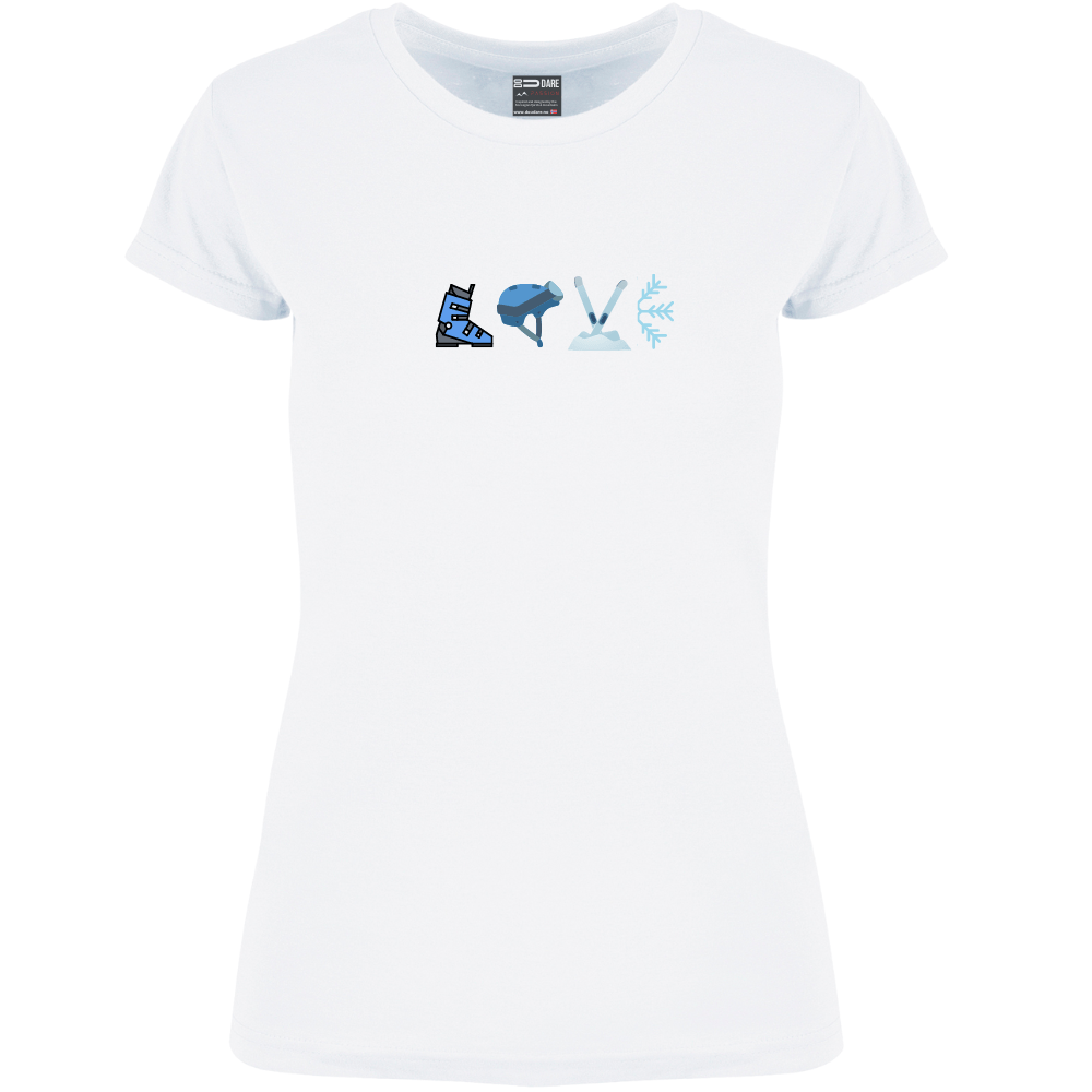 LOVE to SKI  Tee - dame - DoUdare