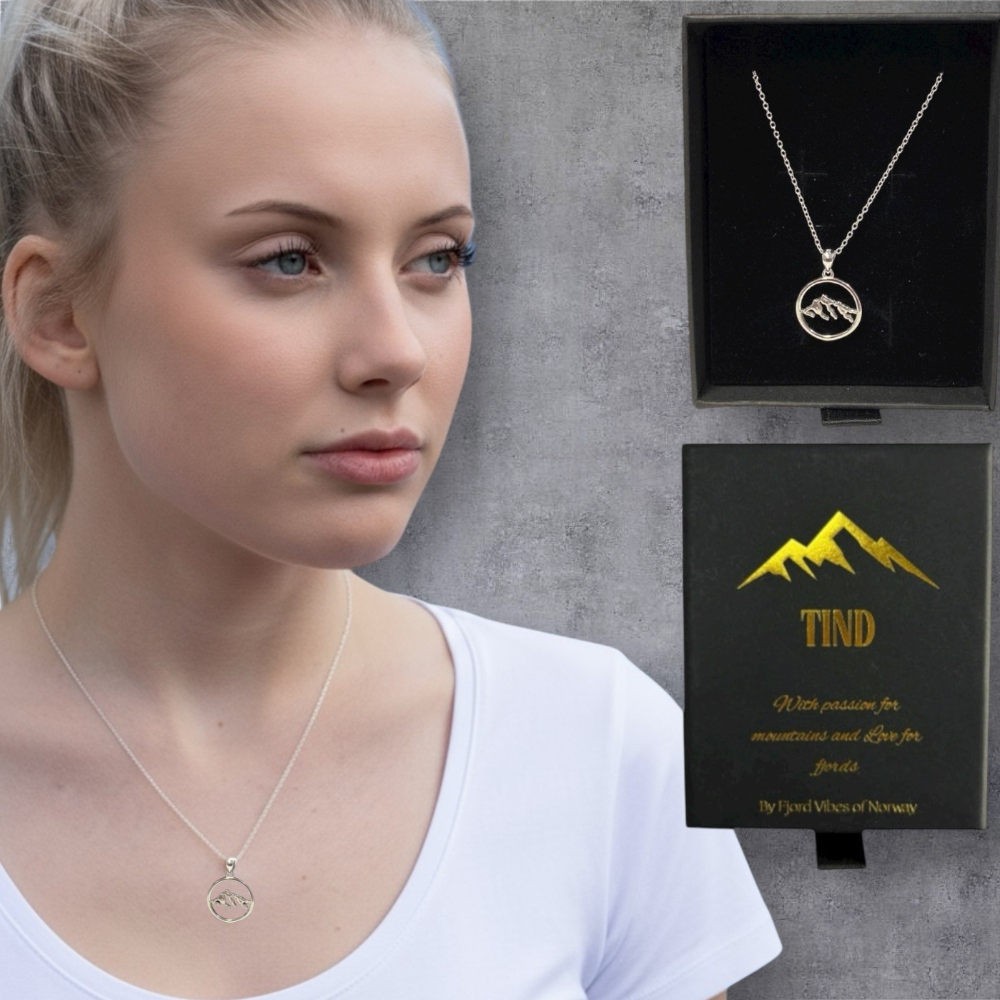 sølv fjellsmykke TIND av DoUdare og Fjord VIbes