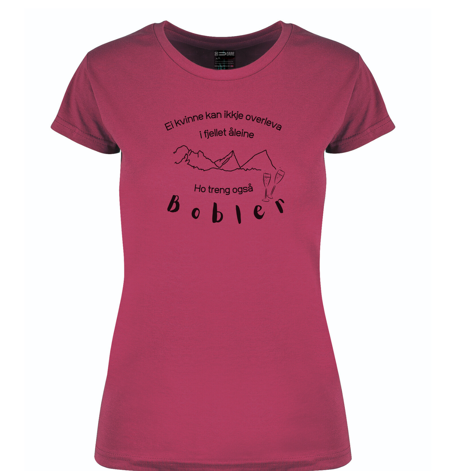Prosecco tee - Innsvinget dame modell NYNORSK - BOKMÅL - DoUdare